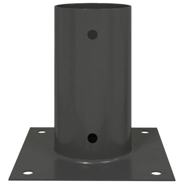 Кръгъл наземен анкер 12 pcs Антрацит 15 x 15 x 15 см Метал