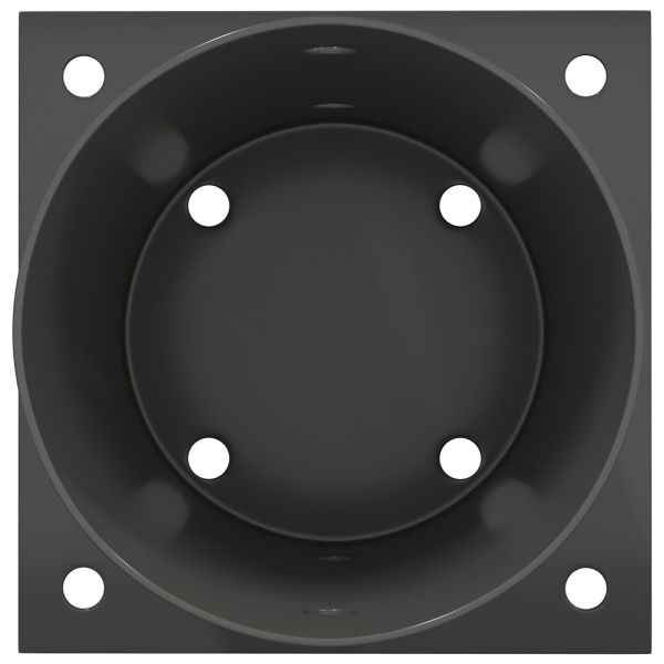 Кръгъл наземен анкер 4 pcs Антрацит 15 x 15 x 15 см Метал