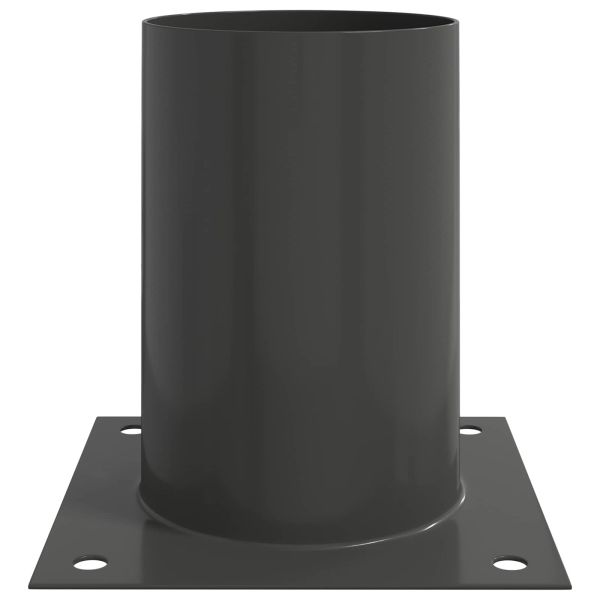 Кръгъл наземен анкер 12 pcs Антрацит 15 x 15 x 15 см Метал