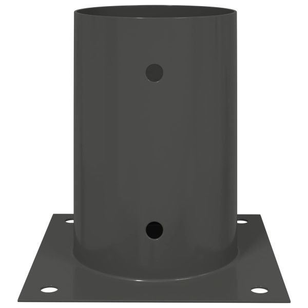 Кръгъл наземен анкер 12 pcs Антрацит 15 x 15 x 15 см Метал