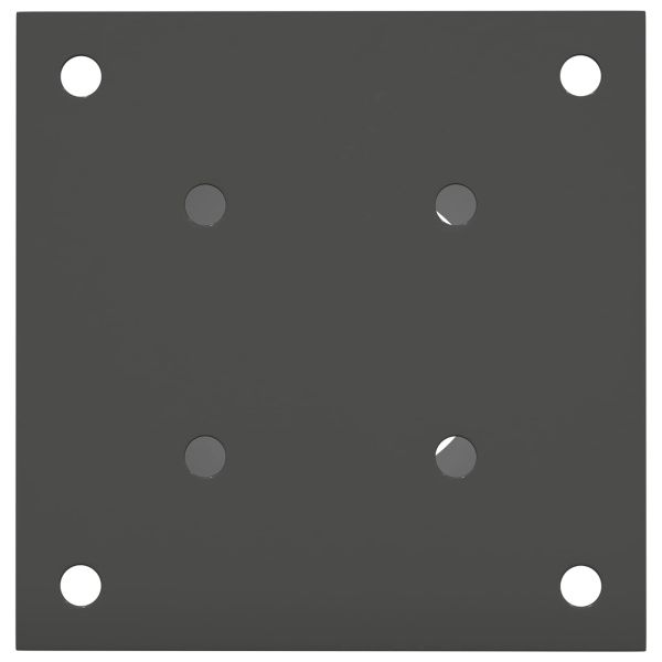 Кръгъл наземен анкер 12 pcs Антрацит 15 x 15 x 15 см Метал