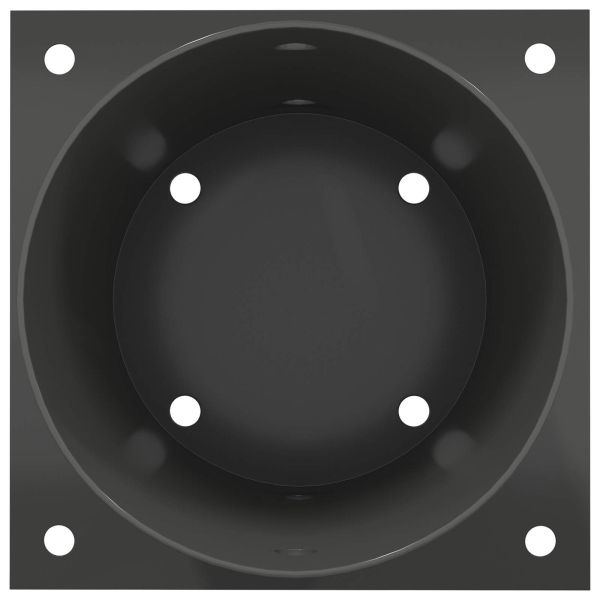 Кръгъл наземен анкер 4 pcs Антрацит 18 x 18 x 15 см Метал