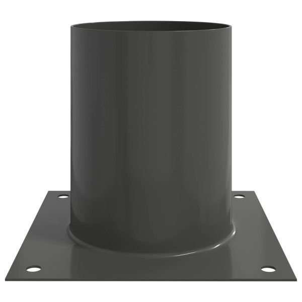 Кръгъл наземен анкер 4 pcs Антрацит 18 x 18 x 15 см Метал