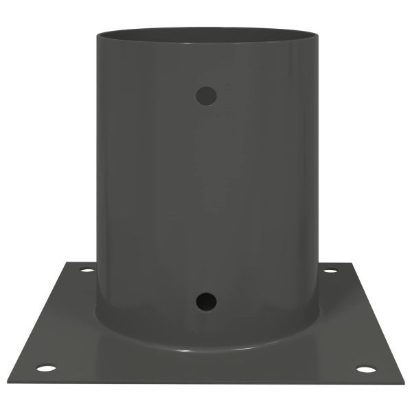 Кръгъл наземен анкер 12 pcs Антрацит 18 x 18 x 15 см Метал