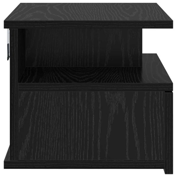 Плаваща нощно шкафче 2 pcs Черния дъб 40 x 31 x 28 см