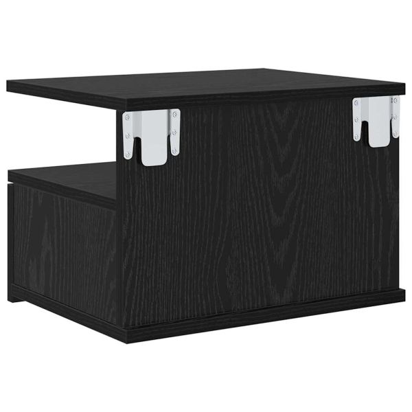 Плаваща нощно шкафче 2 pcs Черния дъб 40 x 31 x 28 см