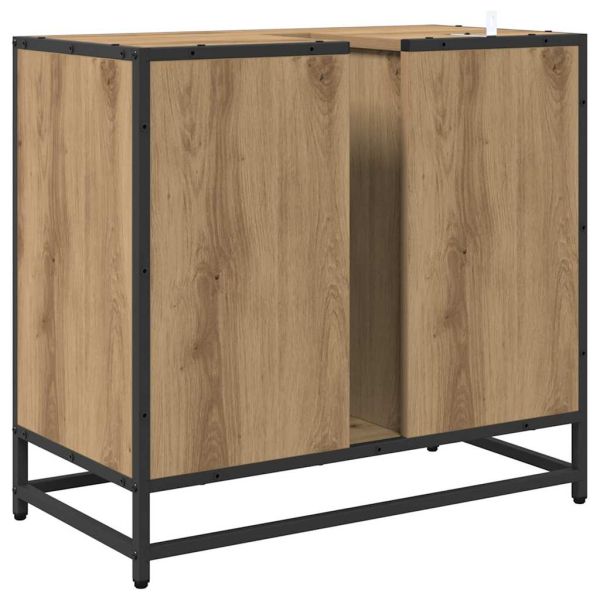 Шкаф за баня с чекмедже Дъб 65 x 33 x 60 см Инженерно дърво