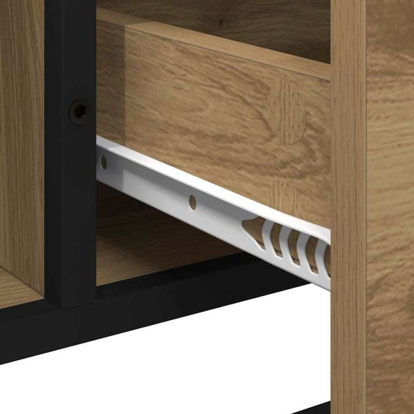 Шкаф за баня с чекмедже Дъб 65 x 33 x 60 см Инженерно дърво