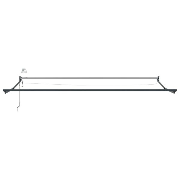 Електрически разтегателен навес Антрацит и бяло 4 x 2 m