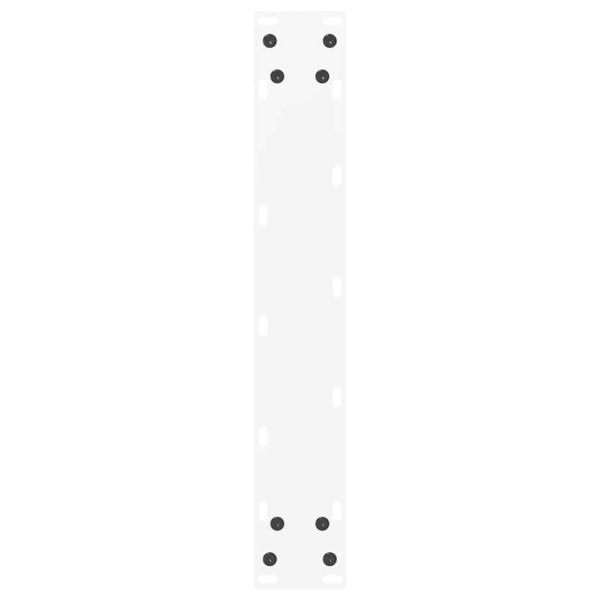 Крака за бар маса, U-образни, 2 бр., бели, 40 x (100-101) см, стомана