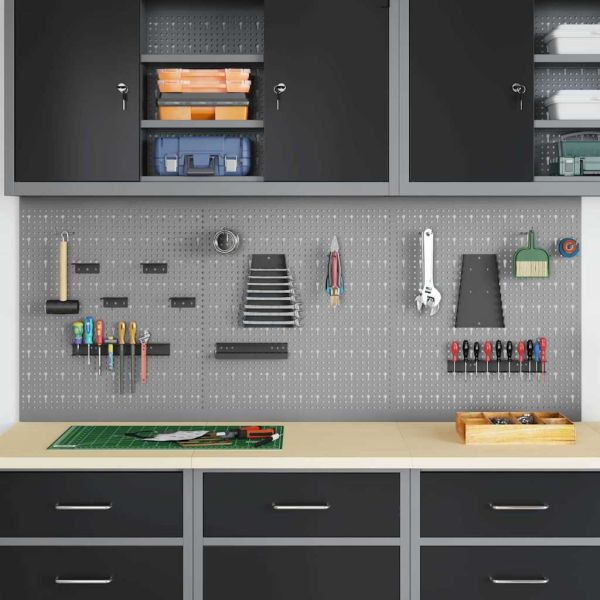 Панел за инструменти 3 pcs Сив 150 x 1 x 60 см