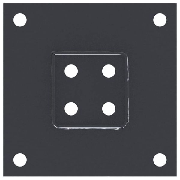 Основи за стълбове квадрат 12 бр прахово боядисана стомана