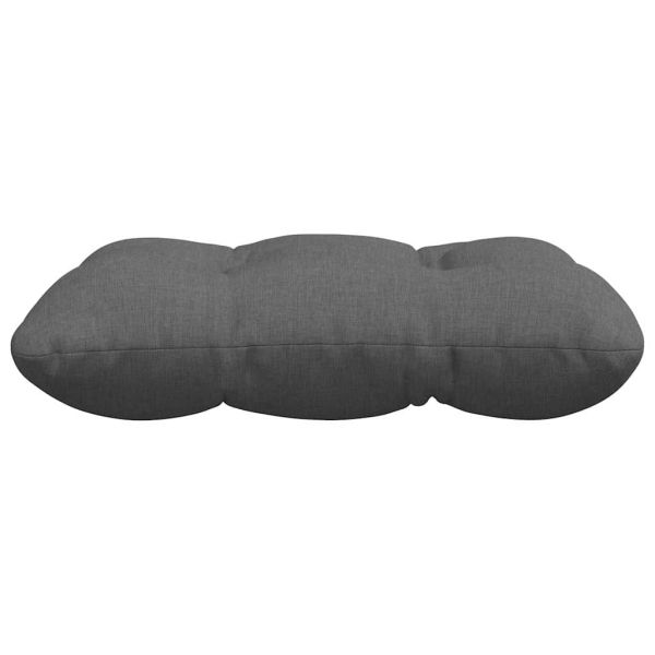 Възглавници за седалки 4 pcs Тъмен сив 45 x 45 x 12 см текстил