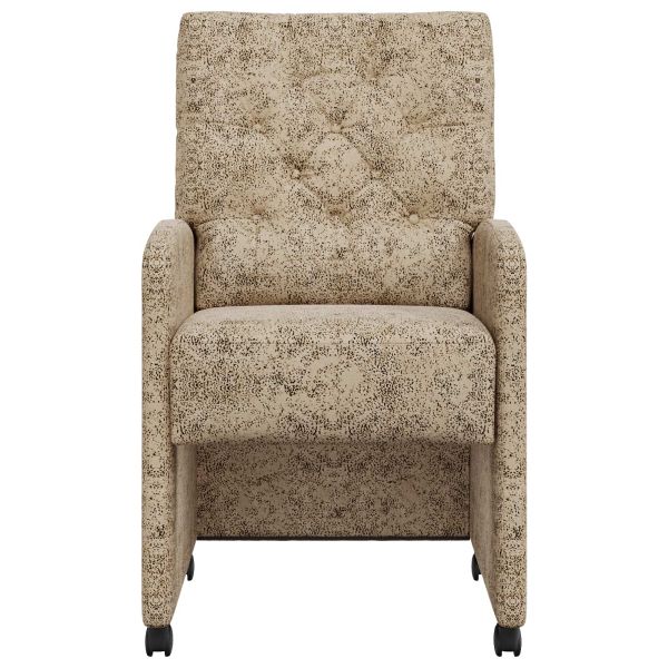 Столове с Колела с колела 2 pcs Светлосиво 58 x 67 x 97 см