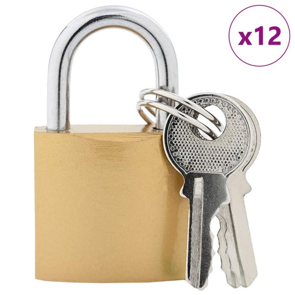 U Lock с ключове 12 pcs Месинг Желязо