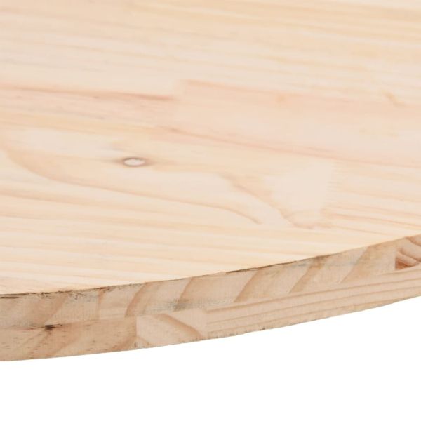 Плот за маса 90x45x2,5 см, масивна дървесина, бор, овален
