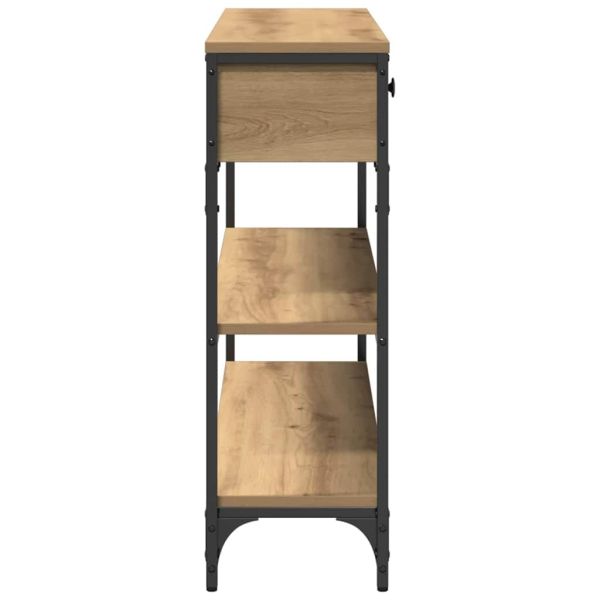 Конзолна маса с чекмедже Дъб 100 x 25 x 75 см Инженерно дърво