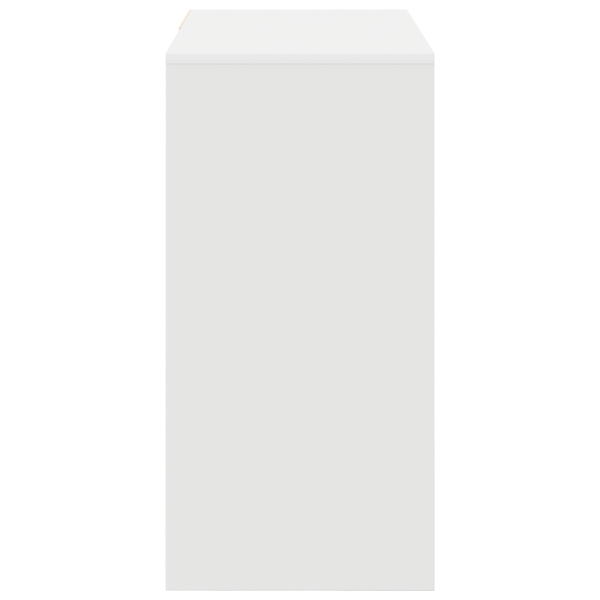 Бюро с чекмедже Бяло 90 x 37.5 x 75 см Инженерно дърво