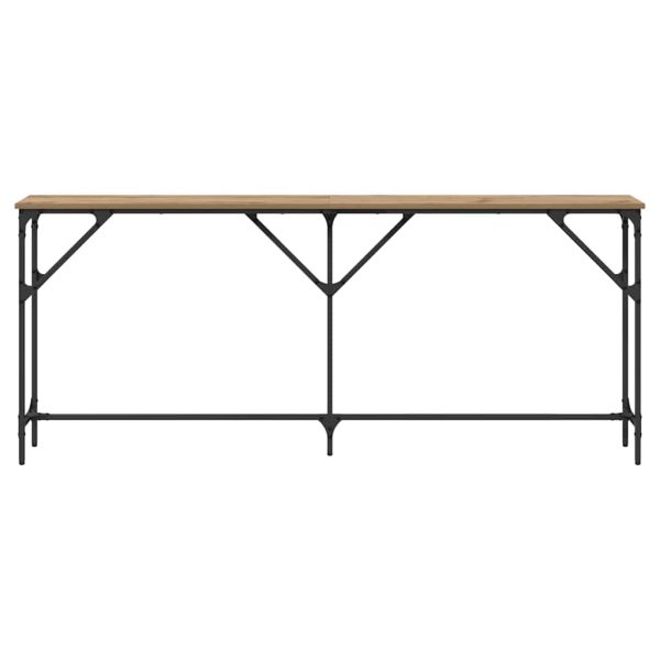 Конзолна маса дъб артизан 180 x 23 x 75 cm