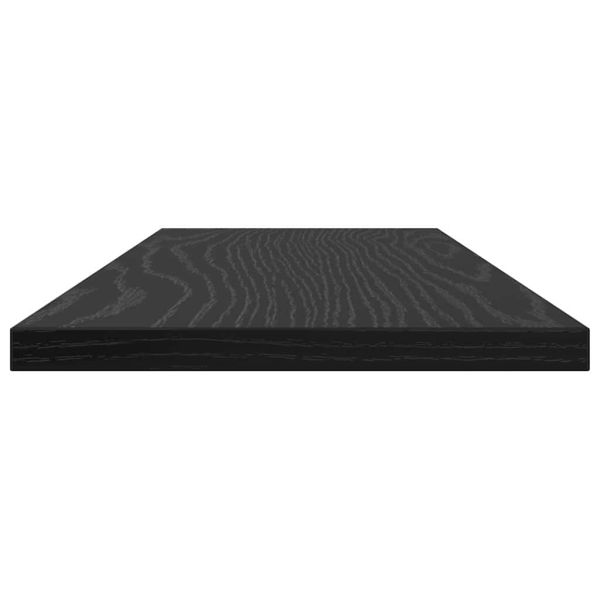 Етажерка Борд 4 pcs Черен 60 x 20 x 1,5 cm Инженерно дърво