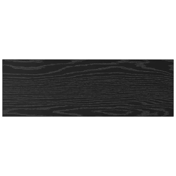 Етажерка Борд 4 pcs Черен 60 x 20 x 1,5 cm Инженерно дърво
