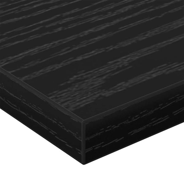 Етажерка Борд 4 pcs Черен 60 x 20 x 1,5 cm Инженерно дърво