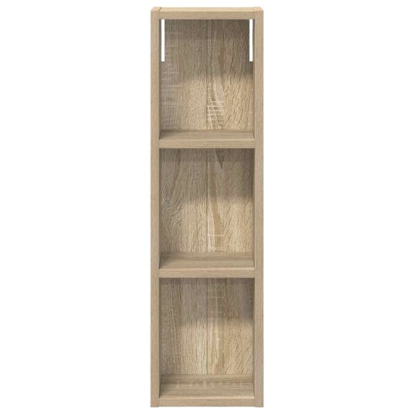 Банен стенен шкаф с рафт Сонома дъб 20 x 14 x 70 см