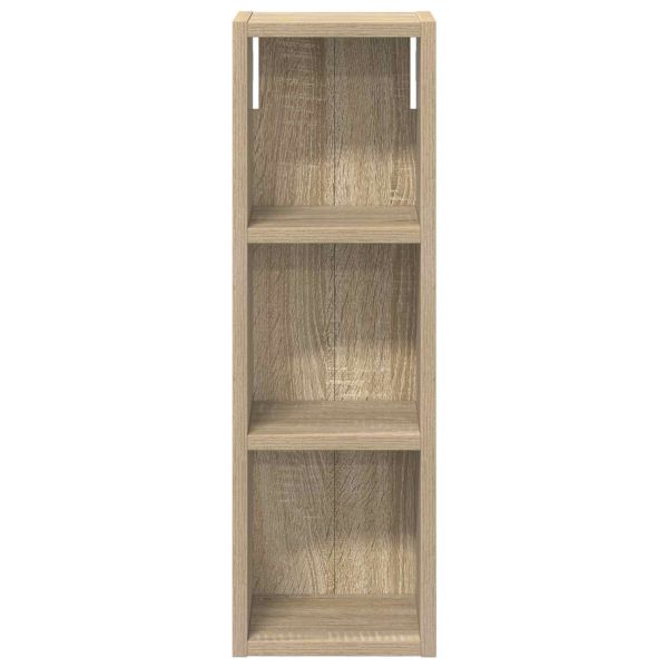 Банен стенен шкаф с рафт Сонома дъб 20 x 16 x 62,5 см