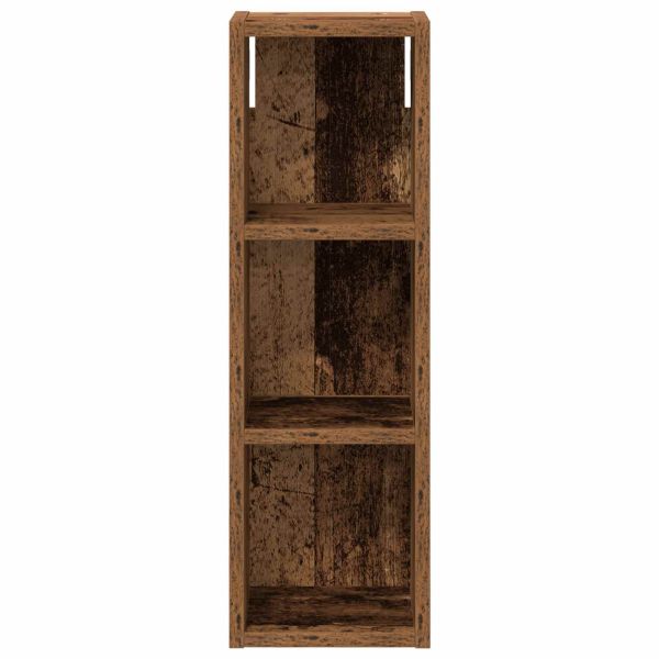 Банен стенен шкаф с рафт Старо дърво 20 x 16 x 62,5 см