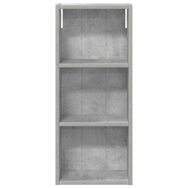 Банен стенен шкаф с рафт Бетонно Сиво 30 x 14 x 70 см