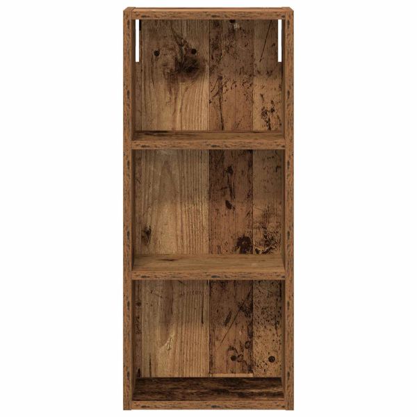 Банен стенен шкаф с рафт Старо дърво 30 x 14 x 70 см