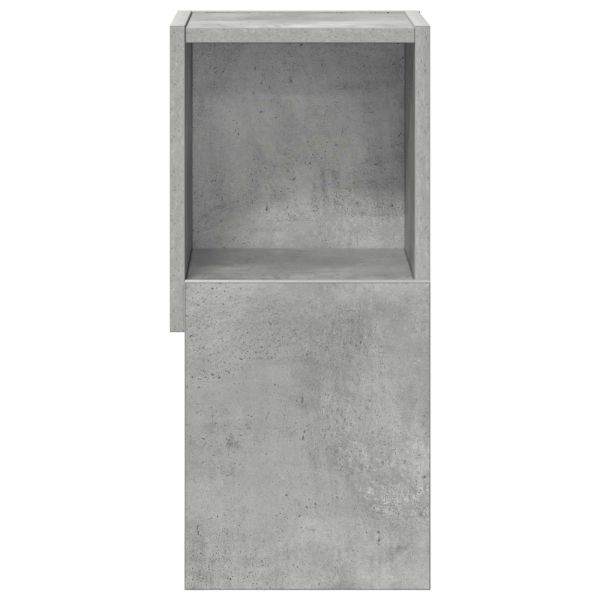 Ъглов шкаф Циментено сиво 25,5x25x55см Инженерно дърво