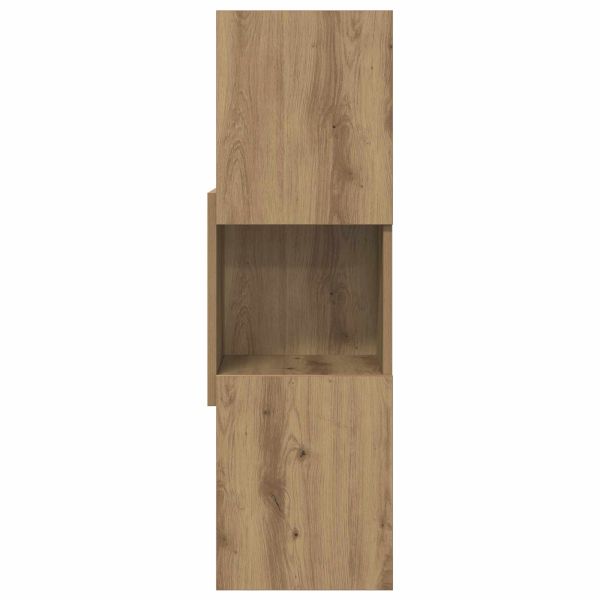 Ъглов шкаф Дъб 30,5x30x95см Инженерно дърво