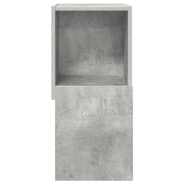 Ъглов шкаф Циментено сиво 30,5x30x65см Инженерно дърво