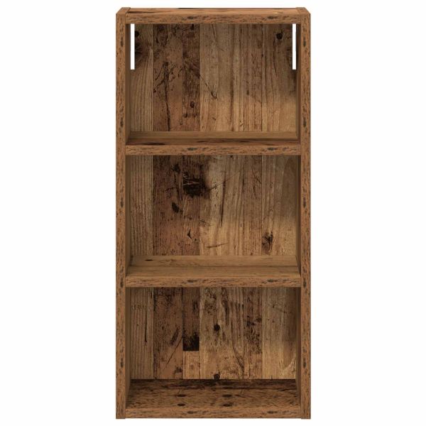Банен стенен шкаф с рафт Старо дърво 30 x 16 x 62,5 см