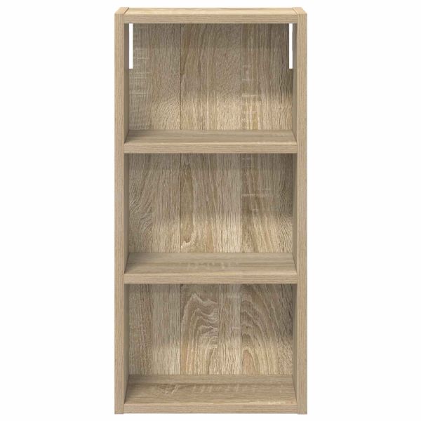 Банен стенен шкаф с рафт Сонома дъб 30 x 16 x 62,5 см