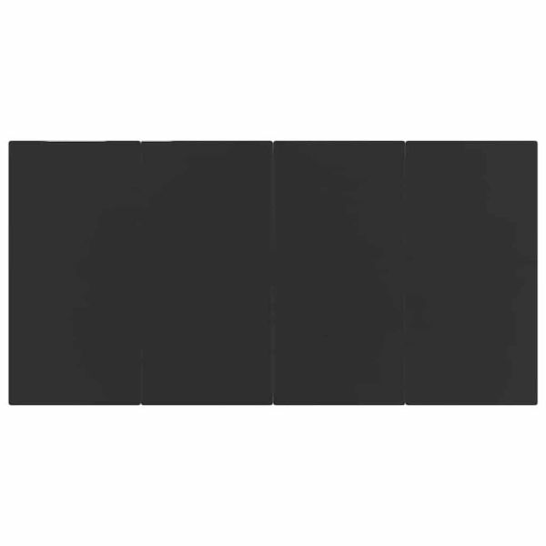 Градински трапезен комплект, 5 части, черен