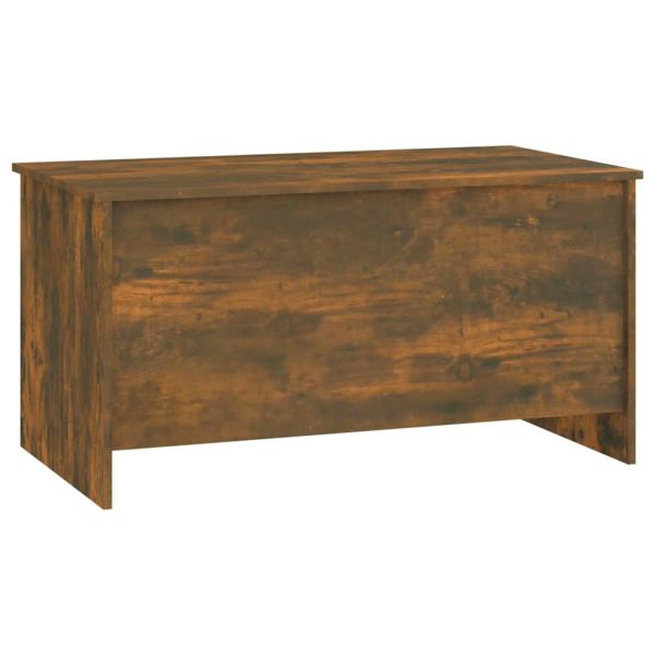 Маса за кафе, опушен дъб, 102x55,5x52,5 см, инженерно дърво