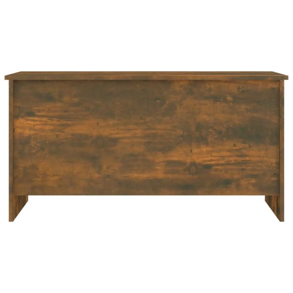 Маса за кафе, опушен дъб, 102x55,5x52,5 см, инженерно дърво