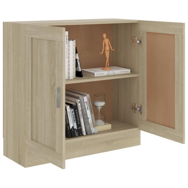 Шкаф за книги, дъб сонома, 82,5x30,5x80 см, ПДЧ