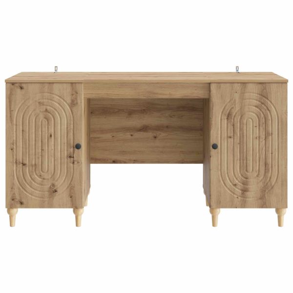 Бюро с рафт Дъб артизан 142,5 x 50 x 75 см Инженерна дървесина