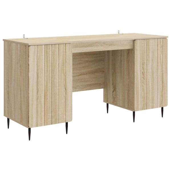 Бюро с рафт Дъб сонома 142,5 x 50 x 75 см Инженерна дървесина