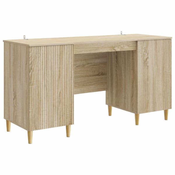 Бюро с рафт Дъб сонома 142,5 x 50 x 75 см Инженерна дървесина