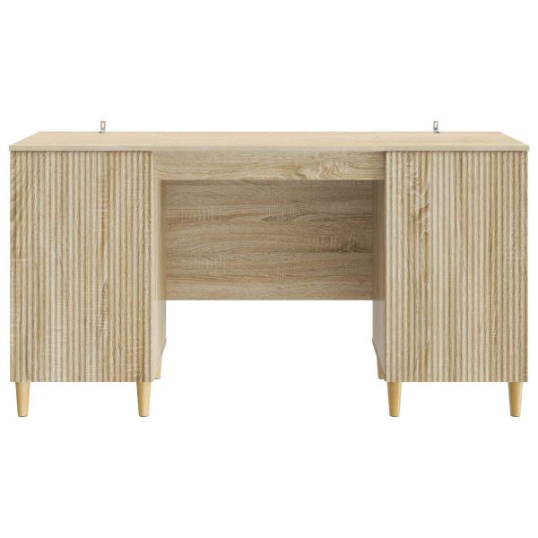 Бюро с рафт Дъб сонома 142,5 x 50 x 75 см Инженерна дървесина