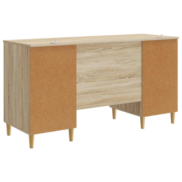 Бюро с рафт Дъб сонома 142,5 x 50 x 75 см Инженерна дървесина