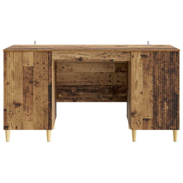 Бюро с рафт Старо дърво 142,5 x 50 x 75 см Инженерна дървесина
