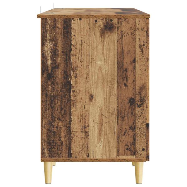 Бюро с рафт Старо дърво 142,5 x 50 x 75 см Инженерна дървесина