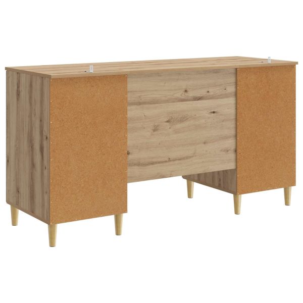 Бюро с рафт Дъб артизан 142,5 x 50 x 75 см Инженерна дървесина