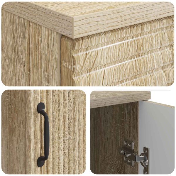 Бюро с рафт Дъб сонома 142,5 x 50 x 75 см Инженерна дървесина