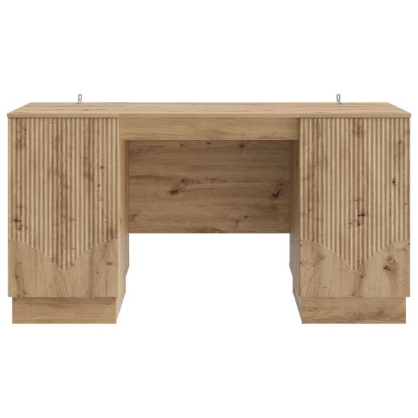 Бюро с рафт Дъб артизан 142,5 x 50 x 75 см Инженерна дървесина